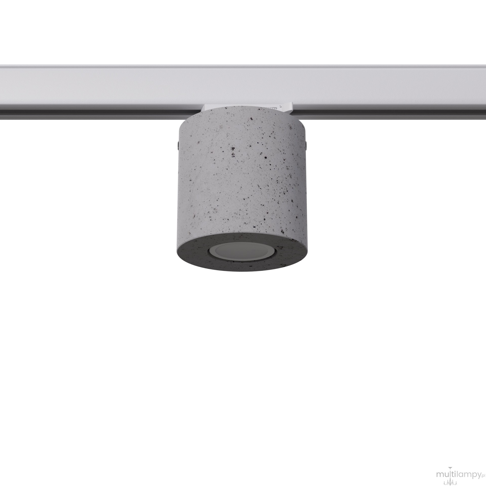 Orbis plafon 1xGU10 do szyny 3F beton, adapter biały MYL.00118