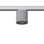Orbis plafon 1xGU10 z żarówką 7W/3000K do szyny 3F beton, adapter biały MYL.00119