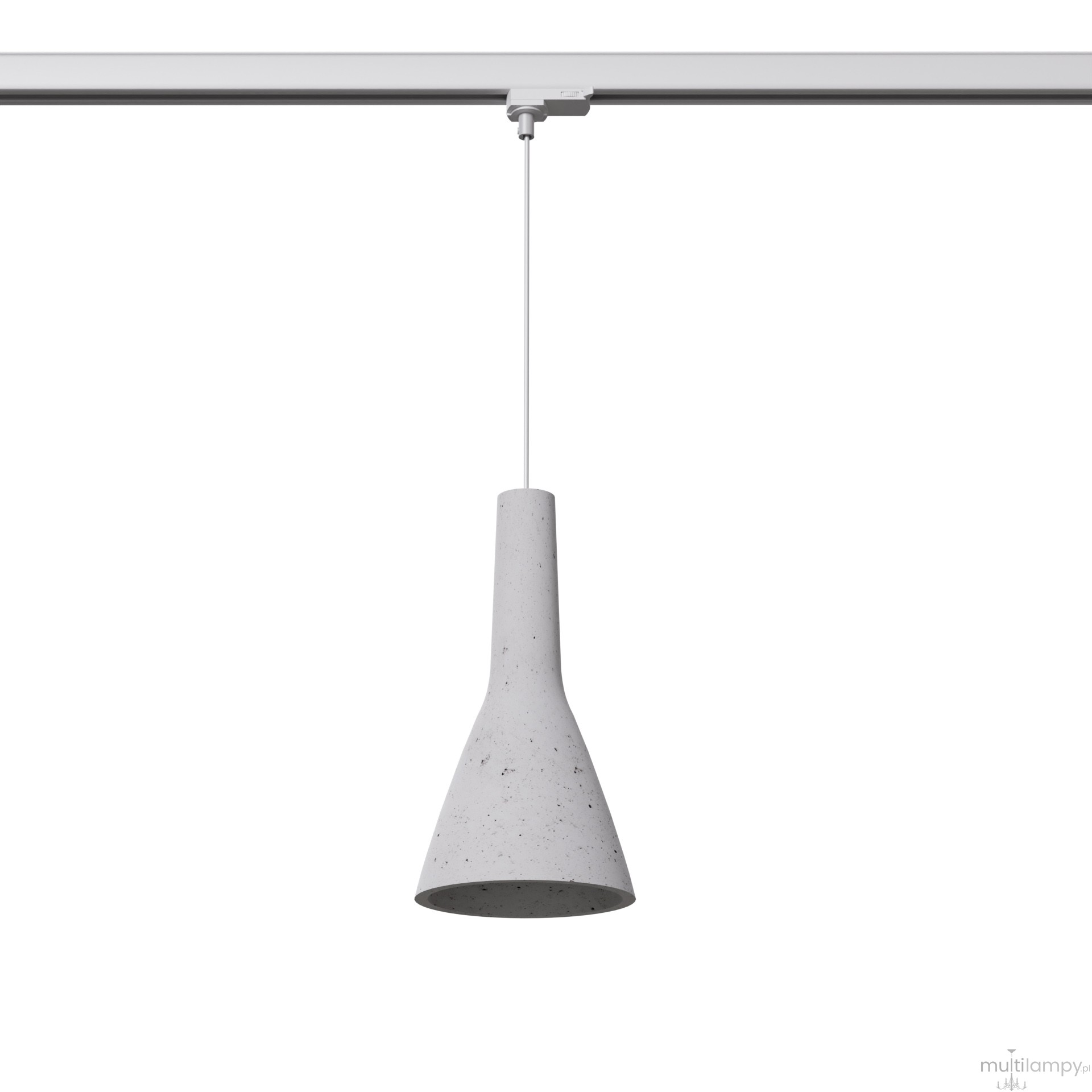 Empoli lampa wisząca 1xE27 do szyny 3F szara, adapter biały MYL.00124