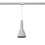 Empoli lampa wisząca 1xE27 do szyny 3F szara, adapter biały MYL.00124