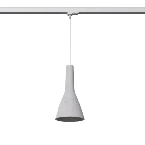 Empoli lampa wisząca 1xE27 do szyny 3F szara, adapter biały MYL.00124