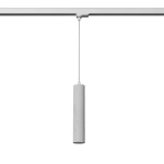 Luvo lampa wisząca 1xGU10 do szyny 3F szara, adapter biały MYL.00133