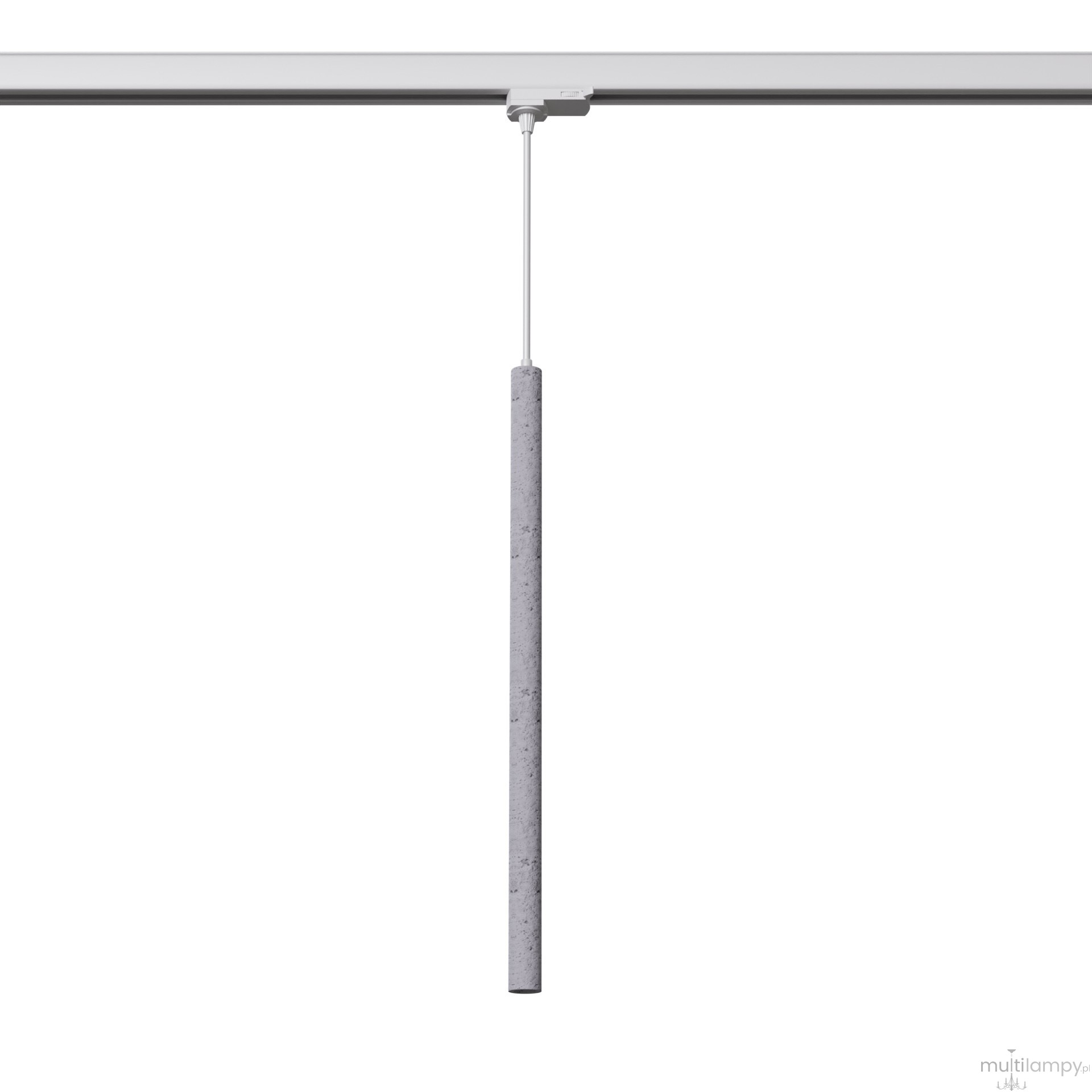 Pastelo lampa wisząca 1xG9 z żarówką 4,5W/3000K do szyny 3F beton, adapter biały MYL.00146