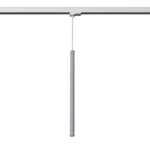Pastelo lampa wisząca 1xG9 z żarówką 4,5W/3000K do szyny 3F beton, adapter biały MYL.00146