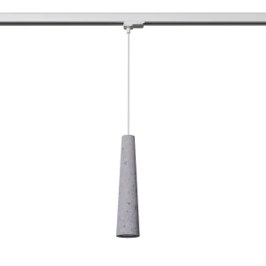 Electra lampa wisząca 1xGU10 do szyny 3F beton, adapter biały MYL.00151