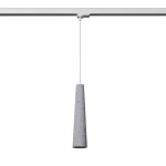 Electra lampa wisząca 1xGU10 z żarówką 7W/3000K do szyny 3F beton, adapter biały MYL.00152