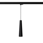 Electra lampa wisząca 1xGU10 z żarówką 7W/3000K do szyny 3F czarna beton MYL.00155