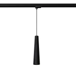 Electra lampa wisząca 1xGU10 z żarówką 7W/4000K do szyny 3F czarna beton MYL.00156