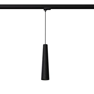 Electra lampa wisząca 1xGU10 z żarówką 7W/4000K do szyny 3F czarna beton MYL.00156