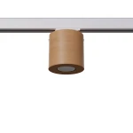 Orbis plafon 1xGU10 do szyny 3F naturalne drewno, adapter biały MYL.00157