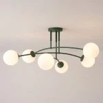 Pregos lampa sufitowa 6xE14 zielona oliwka 1891/6