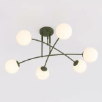 Pregos lampa sufitowa 6xE14 zielona oliwka 1891/6