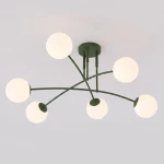 Pregos lampa sufitowa 6xE14 zielona oliwka 1891/6
