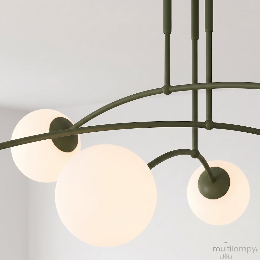 Pregos lampa sufitowa 6xE14 zielona oliwka 1891/6