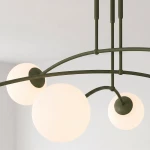 Pregos lampa sufitowa 6xE14 zielona oliwka 1891/6