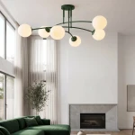 Pregos lampa sufitowa 6xE14 zielona oliwka 1891/6