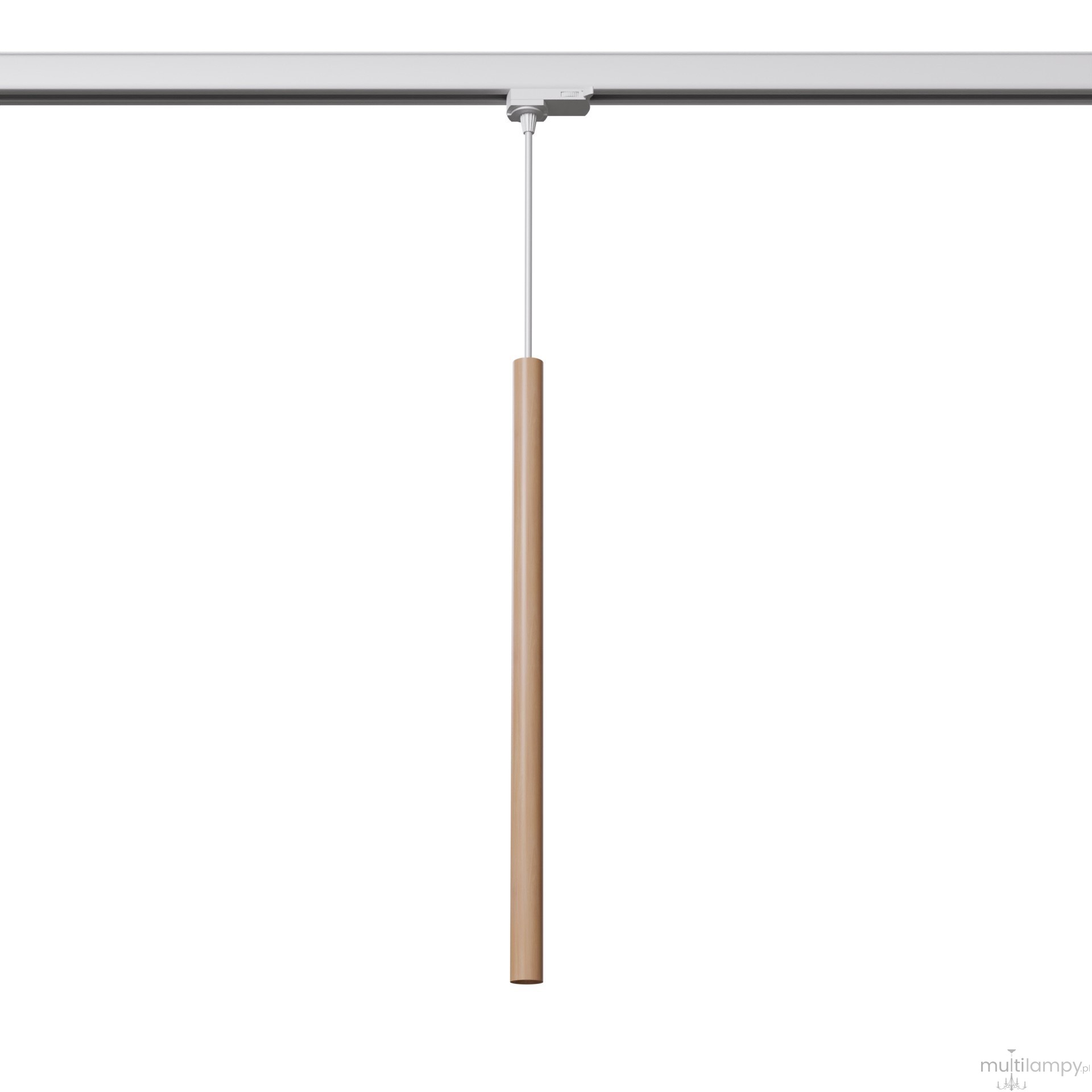 Pastelo lampa wisząca 1xG9 z żarówką 4,5W/4000K do szyny 3F drewno, adapter biały MYL.00246