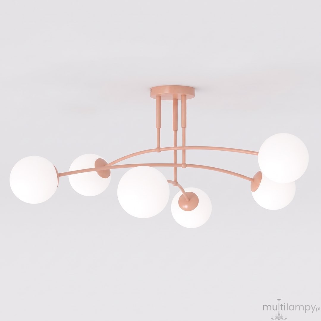 Pregos lampa sufitowa 6xE14 koral 1892/6