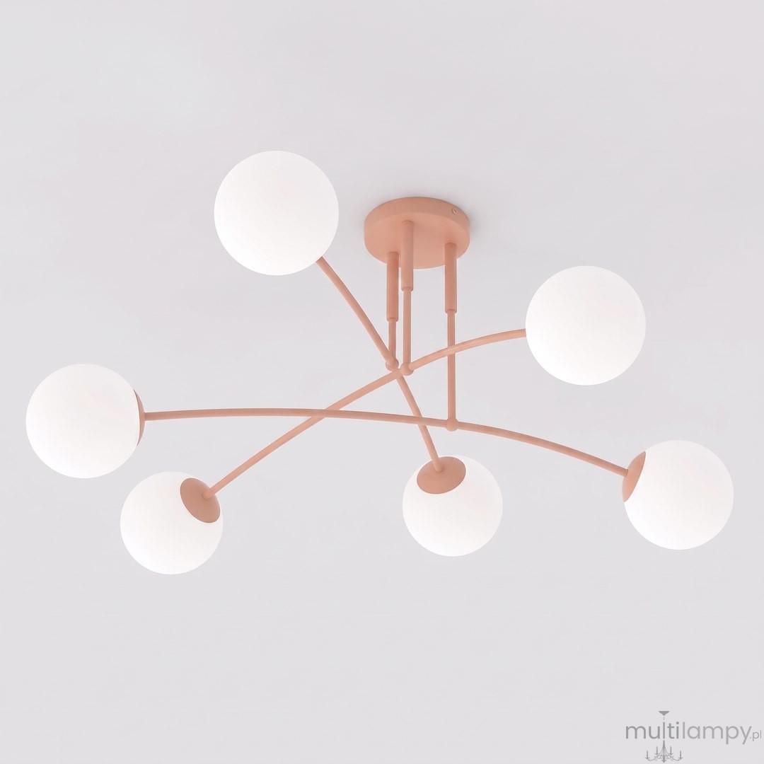 Pregos lampa sufitowa 6xE14 koral 1892/6