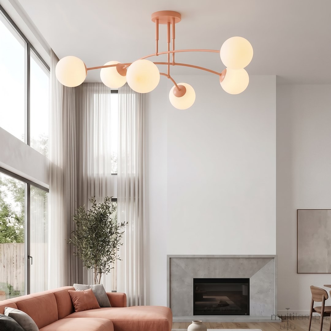 Pregos lampa sufitowa 6xE14 koral 1892/6