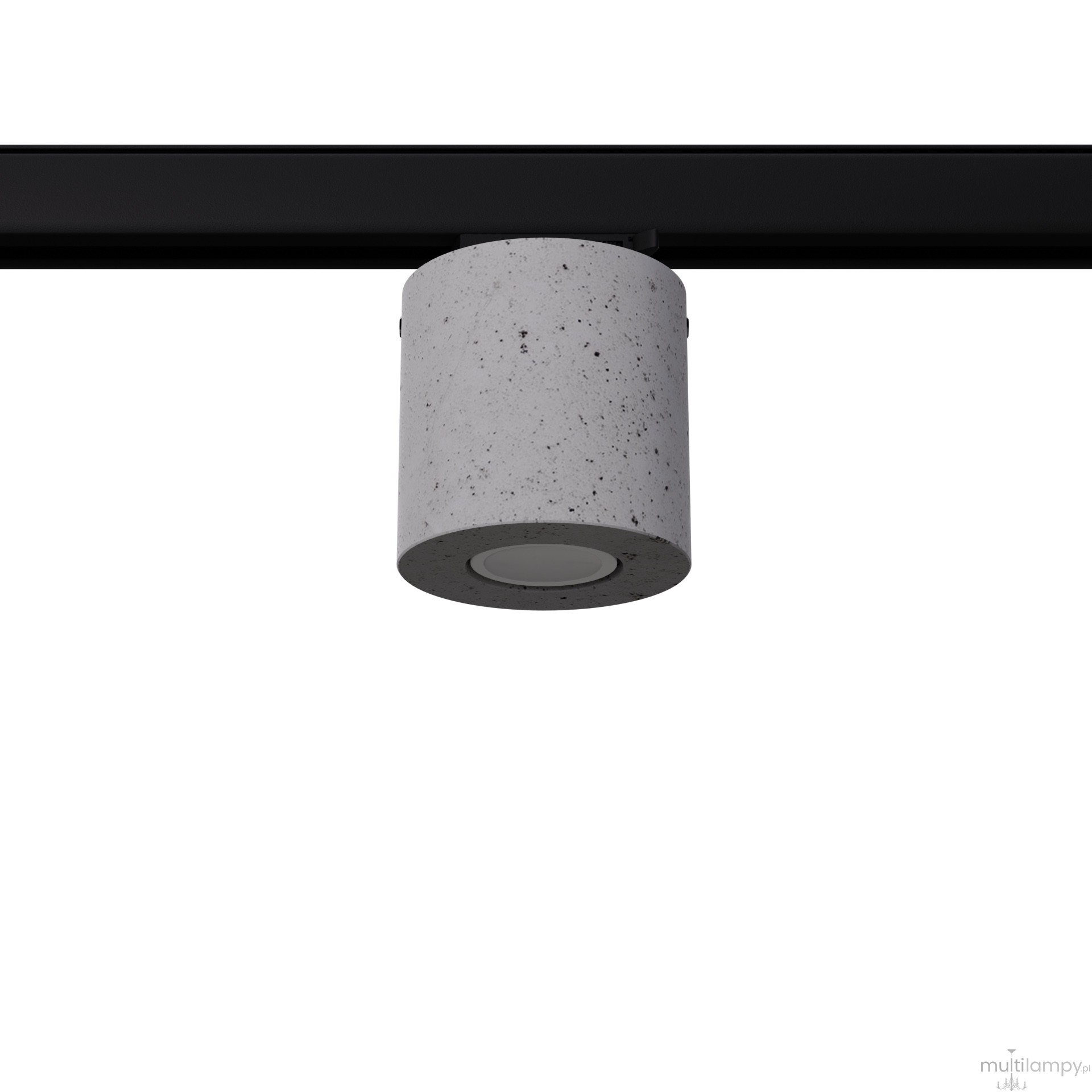 Orbis plafon 1xGU10 do szyny 3F beton, adapter czarny MYL.00412
