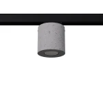 Orbis plafon 1xGU10 do szyny 3F beton, adapter czarny MYL.00412