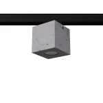 Quad plafon 1xGU10 do szyny 3F beton, adapter czarny MYL.00415