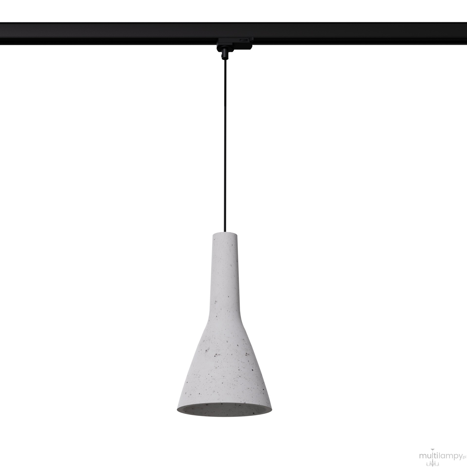 Empoli lampa wisząca 1xE27 do szyny 3F szara, adapter czarny MYL.00418