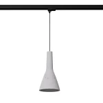 Empoli lampa wisząca 1xE27 do szyny 3F szara, adapter czarny MYL.00418