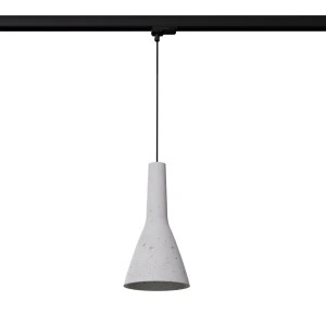 Empoli lampa wisząca 1xE27 do szyny 3F szara, adapter czarny MYL.00418