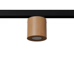 Orbis plafon 1xGU10 do szyny 3F naturalne drewno, adapter czarny MYL.00439