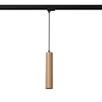 Lino lampa wisząca 1xGU10 do szyny 3F naturalne drewno, adapter czarny MYL.00451