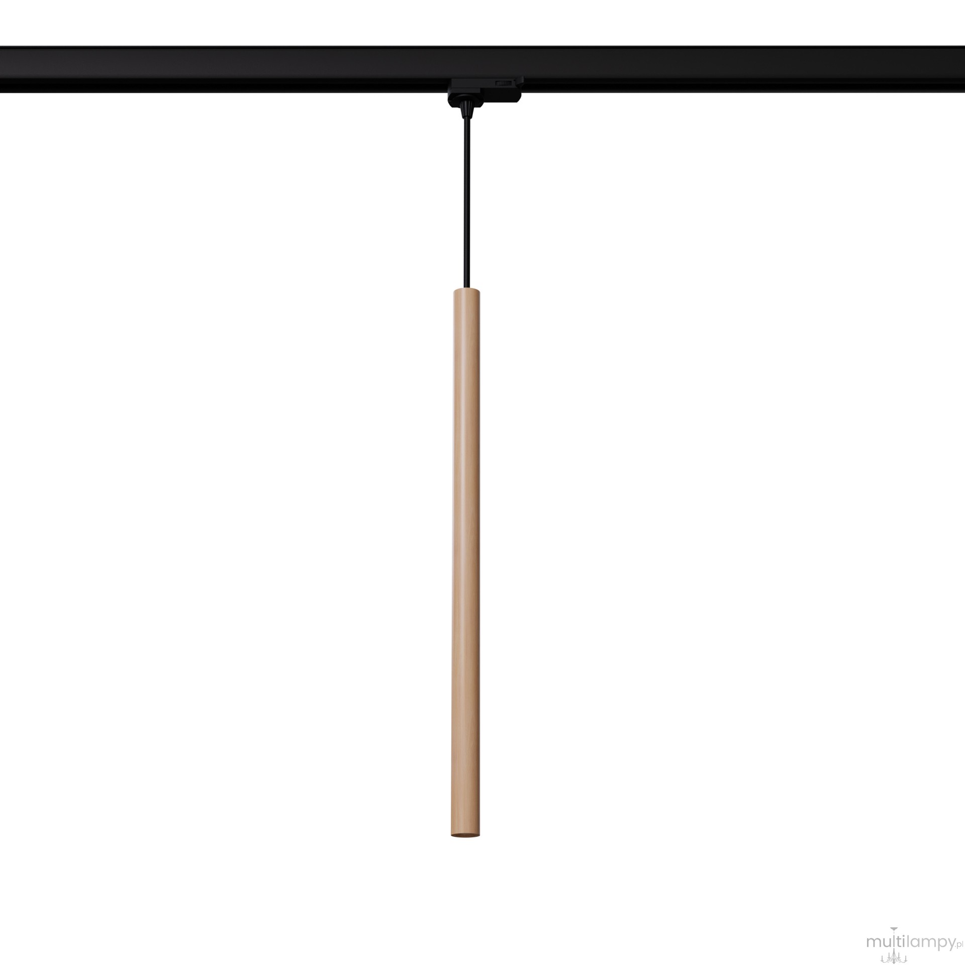 Pastelo lampa wisząca 1xG9 do szyny 3F drewno, adapter czarny MYL.00487