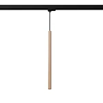 Pastelo lampa wisząca 1xG9 z żarówką 4,5W/3000K do szyny 3F drewno, adapter czarny MYL.00488