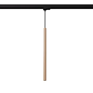Pastelo lampa wisząca 1xG9 z żarówką 4,5W/4000K do szyny 3F drewno, adapter czarny MYL.00489