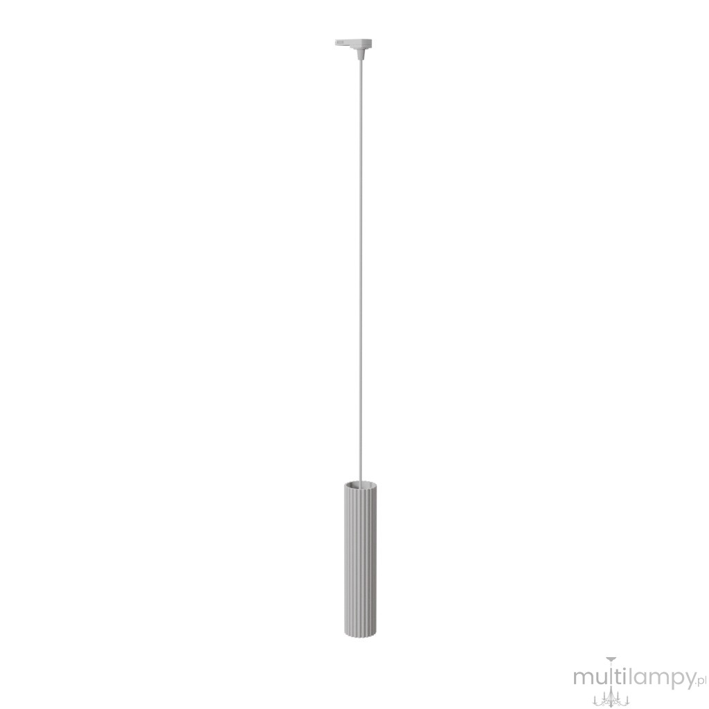 Karbon 1 lampa wisząca 1xGU10 z żarówką 7W/4000K do szyny 3F biała MYL.00696
