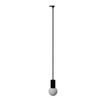 Halo 1 lampa wisząca 1xG9 z żarówką 4,5W/3000K do szyny 3F czarna, adapter czarny MYL.00818
