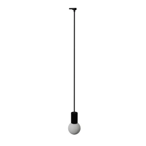 Halo 1 lampa wisząca 1xG9 z żarówką 4,5W/3000K do szyny 3F czarna, adapter czarny MYL.00818