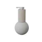 Halo plafon 1xG9 z żarówką 4,5W/3000K IP44 do szyny 3F beżowy, adapter biały MYL.00821