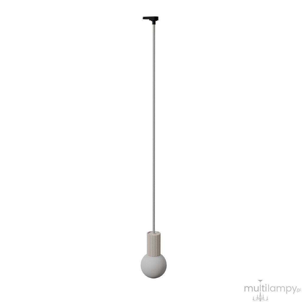 Halo 1 lampa wisząca 1xG9 z żarówką 4,5W/4000K do szyny 3F beżowa, adapter czarny MYL.00831