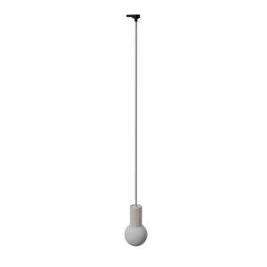 Halo 1 lampa wisząca 1xG9 z żarówką 4,5W/4000K do szyny 3F beżowa, adapter czarny MYL.00831