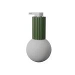Halo plafon 1xG9 z żarówką 4,5W/4000K IP44 do szyny 3F zielony oliwkowy, adapter biały MYL.00834
