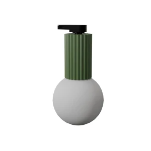 Halo plafon 1xG9 z żarówką 4,5W/4000K IP44 do szyny 3F zielony oliwkowy, adapter czarny MYL.00837