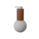 Halo plafon 1xG9 IP44 do szyny 3F ochra czerwona, adapter biały MYL.00844