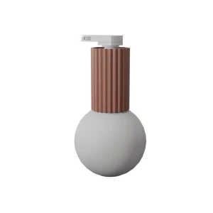 Halo plafon 1xG9 z żarówką 4,5W/3000K IP44 do szyny 3F mocca, adapter biały MYL.00857