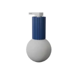 Halo plafon 1xG9 z żarówką 4,5W/4000K IP44 do szyny 3F ultramaryna, adapter biały MYL.00870