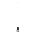 Halo 1 lampa wisząca 1xG9 do szyny 3F ultramaryna, adapter biały MYL.00874