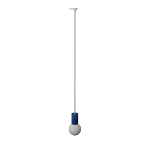 Halo 1 lampa wisząca 1xG9 do szyny 3F ultramaryna, adapter biały MYL.00874