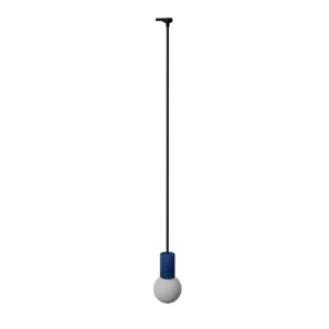 Halo 1 lampa wisząca 1xG9 z żarówką 4,5W/4000K do szyny 3F ultramaryna, adapter czarny MYL.00879