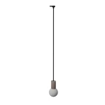 Halo 1 lampa wisząca 1xG9 do szyny 3F taupe, adapter czarny MYL.00889